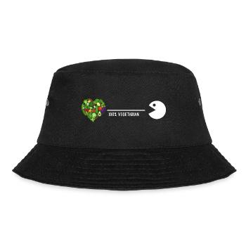 vegetarier bio vegetarisch vitamine healthy-food - Bucket Hat - Schwarz - Vorne - Lela (165cm)