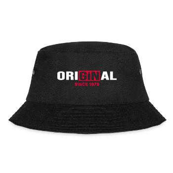 1979 Birthday anniversary Original Gin - Bucket Hat - black - Front - Lela (165cm)