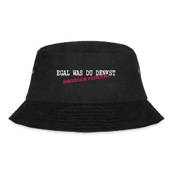kleiner teufel devil klein lieb süß Sprüche - Bucket Hat - Schwarz - Vorne - Lela (165cm)