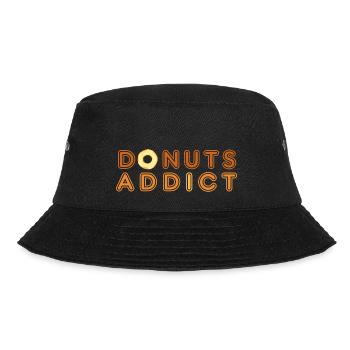 Donuts addict gold - Bucket Hat - black - Front - Lela (165cm)