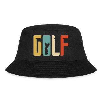 Golf Gift Retro Tee - Bucket Hat - black - Front - Lela (165cm)