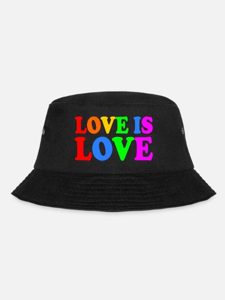 Love is love - Bucket Hat - Schwarz