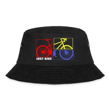 Bike Bike Road Bike Bicycle chain "bike mosaik" - Bucket Hat - black - Front - Lela (165cm)