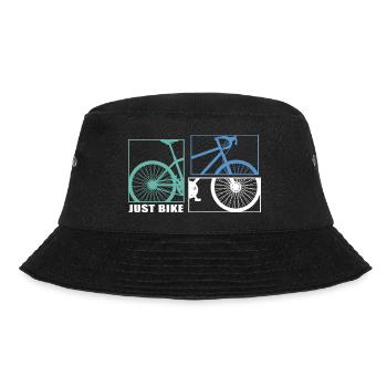 Fahrrad Fahrradkette Fahrradfahrer bikemosaik ride - Bucket Hat - Schwarz - Vorne - Lela (165cm)