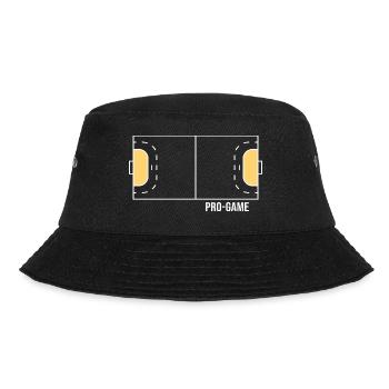 Handball Handballfeld Sprungwurf Handballhalle - Bucket Hat - Schwarz - Vorne - Lela (165cm)