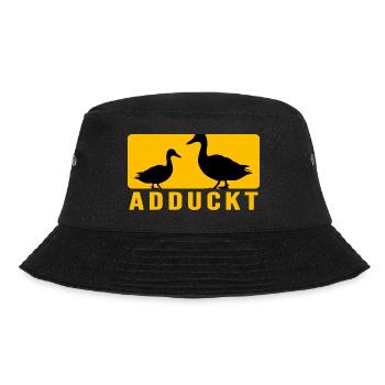 Ente Entensammlung Entenliebhaber "Entensüchtig" - Bucket Hat - Schwarz - Vorne - Lela (165cm)