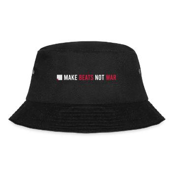 MAKE BEATS NOT WAR - Bucket Hat - black - Front - Lela (165cm)