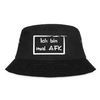 Ich bin mal AFK - Bucket Hat - Schwarz - Vorne - Lela (165cm)