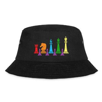 Chess Checkmate Chess Player Chess Family - Bucket Hat - black - Front - Lela (165cm)