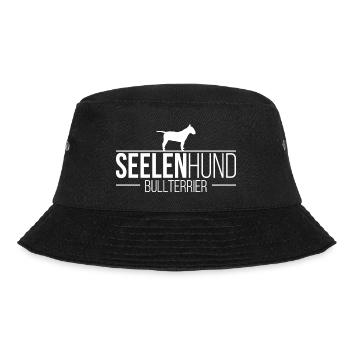 Bullterrier Seelenhund Hunde Hund Wilsigns - Bucket Hat - Schwarz - Vorne - Lela (165cm)