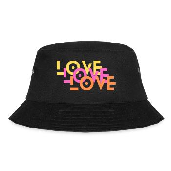 love - Bucket Hat - Schwarz - Vorne - Lela (165cm)