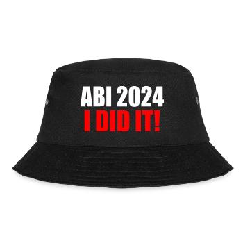 Abi 2024 - Bucket Hat - Schwarz - Vorne - Lela (165cm)