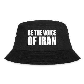 Be the voice of iran - Bucket Hat - Schwarz - Vorne - Lela (165cm)
