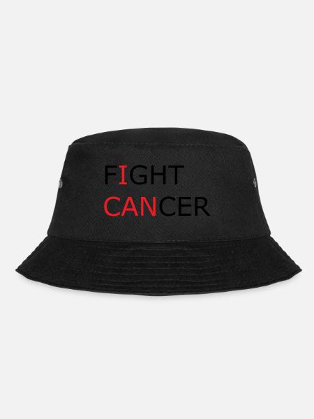 Fight Cancer I CAN - Bucket Hat - black
