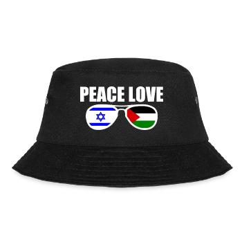 Peace and love for israel free palestine - Bucket Hat - black - Front - Lela (165cm)
