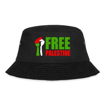 Free palestine - Bucket Hat - Schwarz - Vorne - Lela (165cm)
