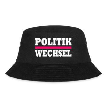 politikwechsel - Bucket Hat - Schwarz - Vorne - Lela (165cm)