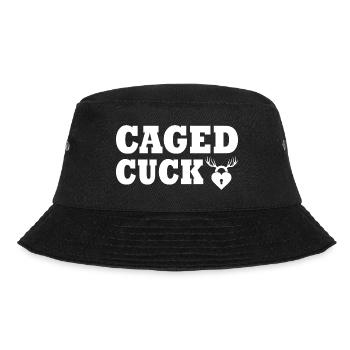 Cuckold caged cuck - Bucket Hat - Schwarz - Vorne - Lela (165cm)