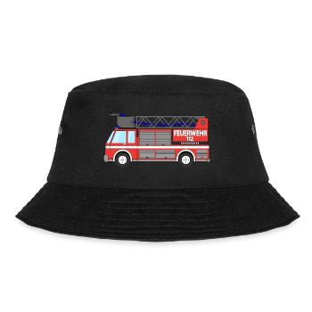 Feuerwehrauto - Bucket Hat - Schwarz - Vorne - Lela (165cm)