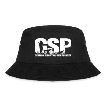 GSP German Shorthaired Pointer Jagdhunde Wilsigns - Bucket Hat - Schwarz - Vorne - Lela (165cm)