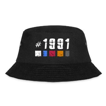 1991 Vintage Birthday Retro Anniversary "New Tibet" - Bucket Hat - black - Front - Lela (165cm)