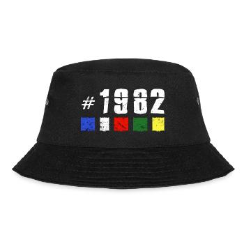 1982 Retro Birthday Vintage Anniversary New Tibet - Bucket Hat - black - Front - Lela (165cm)