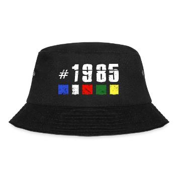Anniversaire rétro vintage 1985, nouveau Tibet - Bob - noir - Devant - Lela (165cm)