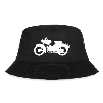 Simson Spatz Silhouette - Bucket Hat - Schwarz - Vorne - Lela (165cm)