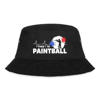 Paintball Gotcha Paintballspieler - Bucket Hat - Schwarz - Vorne - Lela (165cm)