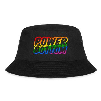 Power Bottom Shirt - Bucket Hat - Schwarz - Vorne - Lela (165cm)