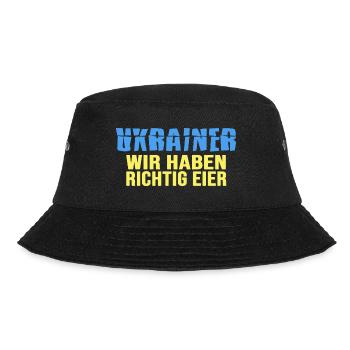 UKRAINE "Oster spezial" Helden Ukrainischen Front - Bucket Hat - Schwarz - Vorne - Lela (165cm)