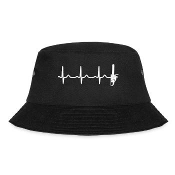 chainsaw, heartbeat, lumberjack, lumberjack, lumberjack, lumber - Bucket Hat - black - Front - Lela (165cm)