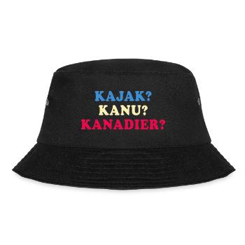 kajak kanu kanadier paddeln im Fluß - Bucket Hat - Schwarz - Vorne - Lela (165cm)