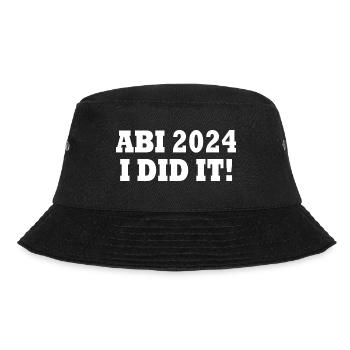 Abi 2024 - Bucket Hat - Schwarz - Vorne - Lela (165cm)