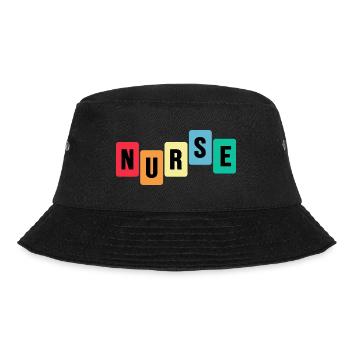nurse krankenhaus pflege notaufnahme - Bucket Hat - Schwarz - Vorne - Lela (165cm)