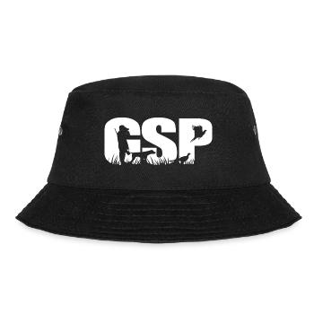 GSP German Shorthaired Pointer Jagdhunde Wilsigns - Bucket Hat - Schwarz - Vorne - Lela (165cm)