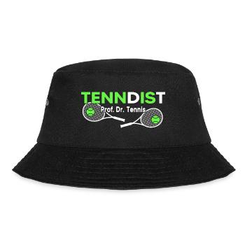 Tennis Matchball Tennisschläger "dr.tennis match" - Bucket Hat - Schwarz - Vorne - Lela (165cm)