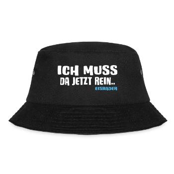 Eisbader Winterschwimmer Winterhart Eisbad - Bucket Hat - Schwarz - Vorne - Lela (165cm)