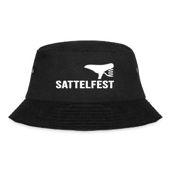Radfahrer sattelfest Rad Fahrradtour - Bucket Hat - Schwarz - Vorne - Lela (165cm)