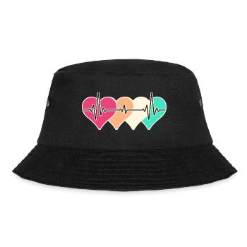 Krankenschwester Intensivpflege Medizin OP Nurse - Bucket Hat - Schwarz - Vorne - Lela (165cm)