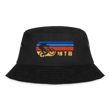 MTB downhill Fahrrad Fahrradkette Mountainbike - Bucket Hat - Schwarz - Vorne - Lela (165cm)