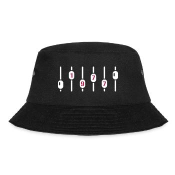1977 Birthday Disco DJ Anniversary Sound Engineer - Bucket Hat - black - Front - Lela (165cm)