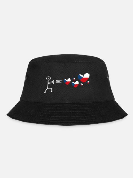 czech tschechisch Tschechien in love prag - Bucket Hat - Schwarz