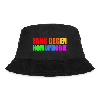 fans gegen homophobie - Bucket Hat - Schwarz - Vorne - Lela (165cm)