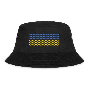 UKRAINE "ukrainian wave" Front slava ukraini - Bucket Hat - black - Front - Lela (165cm)