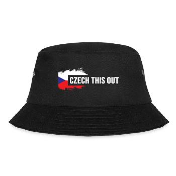 Czech Republic Czech Prague "czech this out" - Bucket Hat - black - Front - Lela (165cm)