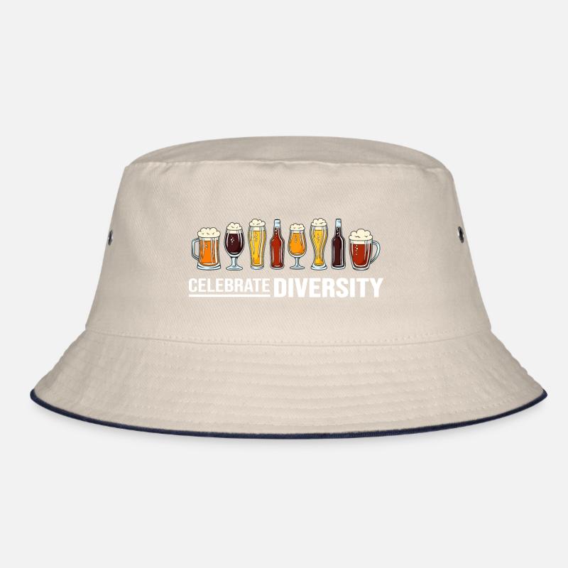 Bier Biergarten Trinkspruch Biersorten "Diversity" Bucket Hat