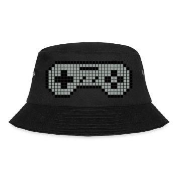 8-bit gamepad 02 - Bucket Hat - black - Front - Lela (165cm)