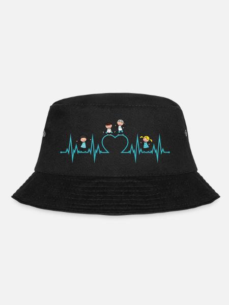 Heartbeat Heart enfants aiment profession d'éducateur turquoise - Bob - noir