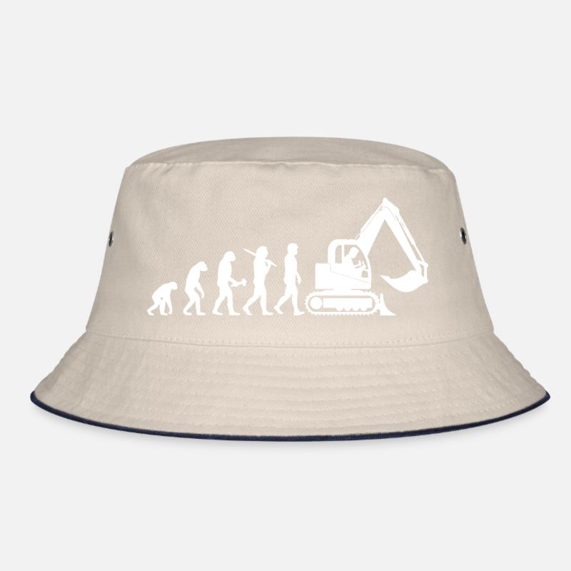 Excavator Driver Excavator Operator Evolution Gift Bucket Hat